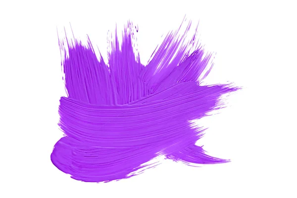 白を基調とした紫色のブラシ 水彩画 — ストック写真