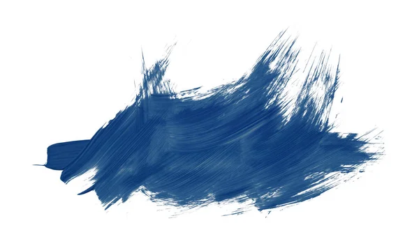 Голубая Кисть Выделена Белом Фоне Акварель — стоковое фото