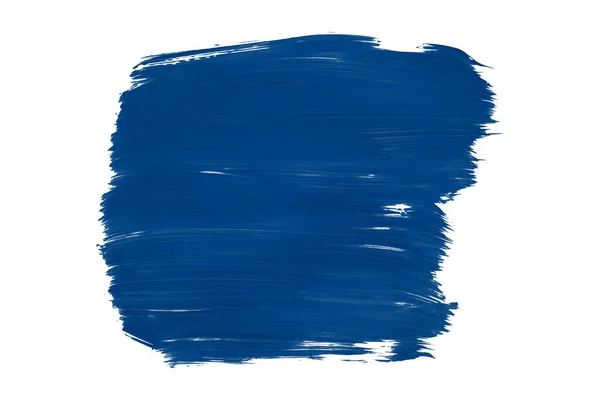 Lesklý Modrý Štětec Akvarel Izolované Bílém Pozadí Akvarel — Stock fotografie