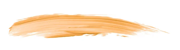Turuncu Fırça Beyaz Arkaplanda Izole Edilmiş Altın Kayısı Rengi — Stok fotoğraf