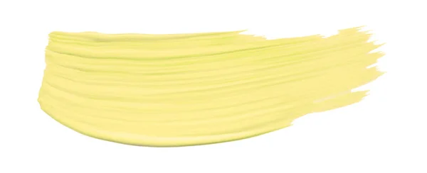 Жовтий Пензель Ізольований Білому Тлі Світло Жовтий Колір — стокове фото