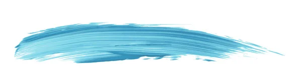 Ljusblå Pensel Isolerad Vit Bakgrund Akvarell Royaltyfria Stockbilder