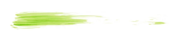 Zielona Szczotka Izolowana Białym Tle Zieleń Limonkowa — Zdjęcie stockowe