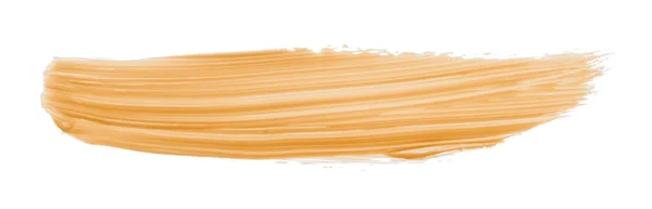 Orange Borste Isolerad Vit Bakgrund Guld Aprikos Färg — Stockfoto