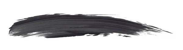 Schwarze Und Graue Pinselstriche Isoliert Auf Weißem Hintergrund Aquarell — Stockfoto