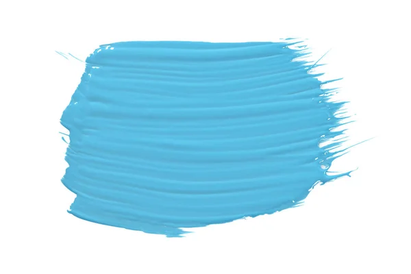 Brilhante Luz Azul Pincel Aquarela Pintura Isolada Fundo Branco Aguarela — Fotografia de Stock