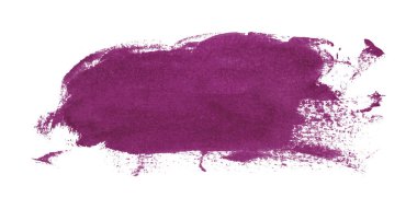 Mor boya fırçası beyaz arka planda izole edilmiş. Koyu mor renk.