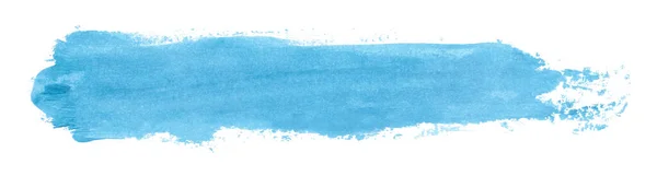 Pincel Azul Claro Isolado Fundo Branco Aquarela — Fotografia de Stock