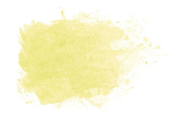 Желтая Кисть Изолирована Белом Фоне Светло Желтый Цвет — стоковое фото