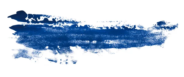 Μπλε Πινέλο Απομονωμένο Λευκό Φόντο Υδατογραφία Εικόνα Αρχείου