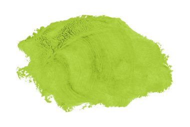 Yeşil fırça beyaz arkaplanda izole edilmiş. Yeşil kireç.