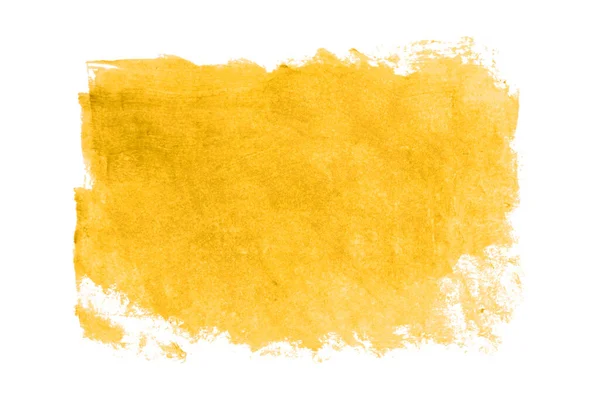 Escova Amarela Isolada Sobre Fundo Branco Aquarela — Fotografia de Stock