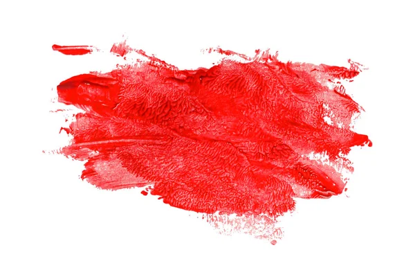 Spazzola Rossa Isolata Sfondo Bianco Acquerello — Foto Stock