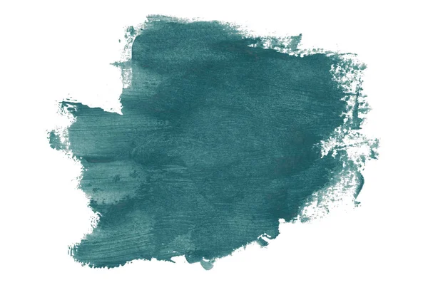 白を基調とした緑の絵筆 深い湖の色 — ストック写真