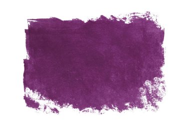 Mor boya fırçası beyaz arka planda izole edilmiş. Koyu mor renk.