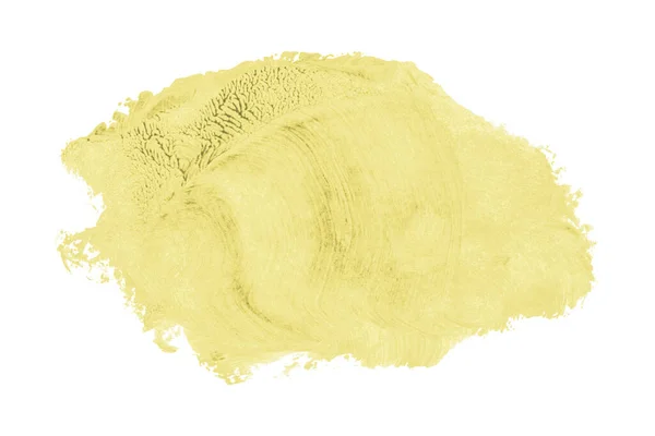 Жовтий Пензель Ізольований Білому Тлі Світло Жовтий Колір — стокове фото