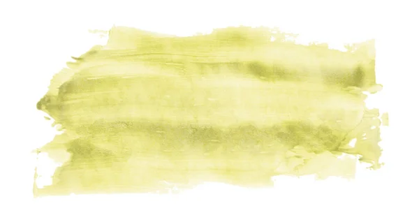 Sarı Fırça Beyaz Arkaplanda Izole Edilmiş Açık Sarı Renk — Stok fotoğraf