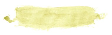 Sarı fırça beyaz arkaplanda izole edilmiş. Açık sarı renk.