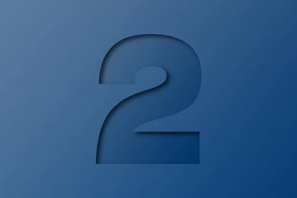 Papel Azul Alfabeto Número Papel — Fotografia de Stock