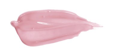 Pembe boya fırçası beyaz arka planda izole edilmiş. Suluboya