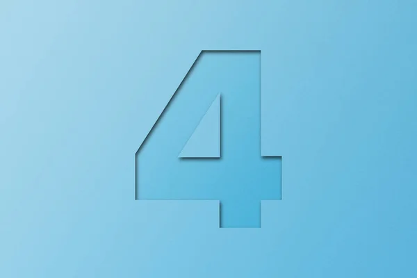 Papel Azul Claro Alfabeto Papel Número — Foto de Stock