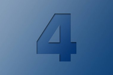 mavi kağıt tipi kağıt yazı tipi numarası 4