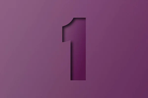 Papel Púrpura Oscuro Papel Número — Foto de Stock