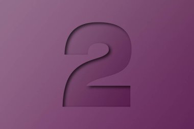 koyu mor yazı tipi kağıt numarası 2