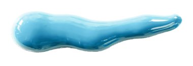 Açık mavi suluboya damlaları beyaz arkaplanda izole edilmiş zigzag.