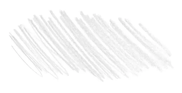 Fehér Ceruza Stroke Izolált Fehér Háttér — Stock Fotó