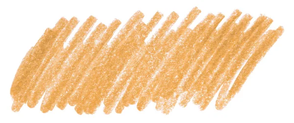 Narancs Ceruza Stroke Izolált Fehér Háttér — Stock Fotó