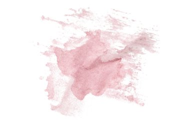 pembe suluboya arka plan. Sanatsal el boyası. beyaz arkaplanda izole