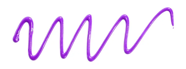 Фиолетовый Капли Акварели Зигзаг Изолированы Белом Фоне — стоковое фото