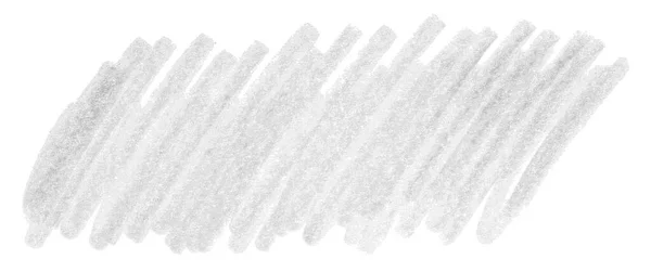 Weiße Bleistiftstriche Isoliert Auf Weißem Hintergrund — Stockfoto