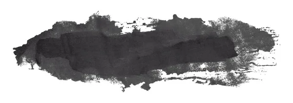 Черный Серый Акварельный Фон Художественная Краска Изолированные Белом Фоне — стоковое фото