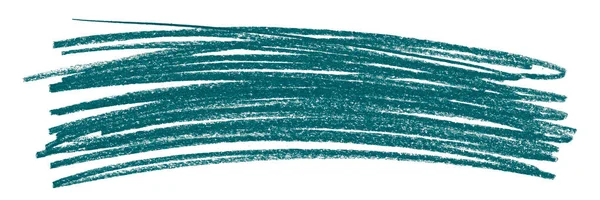 Beyaz Arkaplanda Yeşil Kalem Darbeleri Izole Edildi — Stok fotoğraf