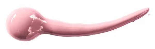 Рожева Акварельна Крапля Зигзагу Ізольована Білому Тлі — стокове фото