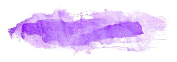 Фиолетовый Акварельный Фон Художественная Краска Изолированные Белом Фоне — стоковое фото