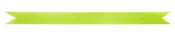Green Gift Bow Ribbon Isolated White Background — Stock Photo, Image