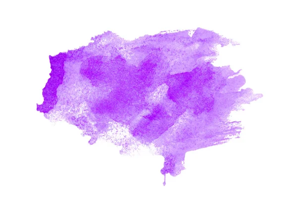 Fondo Acuarela Púrpura Pintura Artística Mano Aislado Sobre Fondo Blanco Imagen De Stock