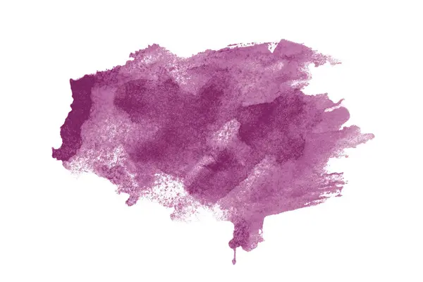 Темно Фіолетовий Акварельний Фон Художня Ручна Фарба Ізольовані Білому Фоні — стокове фото