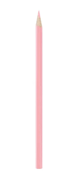 Różowy Ołówek Izolowany Białym Tle — Zdjęcie stockowe