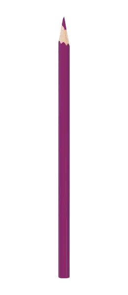 白い背景に隔離された暗い紫色の鉛筆 — ストック写真