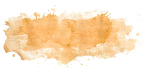 Orangefarbener Hintergrund Künstlerische Handmalerei Isoliert Auf Weißem Hintergrund — Stockfoto