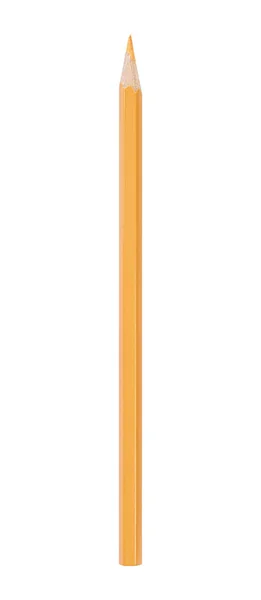 白い背景で隔離されたオレンジ色の鉛筆 — ストック写真