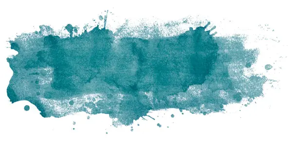 Grüner Aquarell Hintergrund Künstlerische Handmalerei Isoliert Auf Weißem Hintergrund — Stockfoto