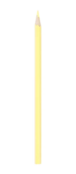 Beyaz Arkaplanda Izole Edilmiş Açık Sarı Kalem — Stok fotoğraf
