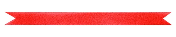 Red Gift Bow Ribbon Isolated White Background — Stock Photo, Image