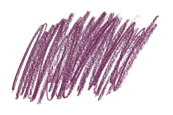 白い背景に隔離された暗い紫色の鉛筆のラインを描く — ストック写真