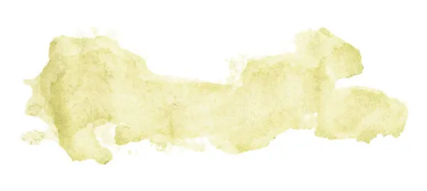 Hellgelber Aquarell Hintergrund Künstlerische Handmalerei Isoliert Auf Weißem Hintergrund — Stockfoto